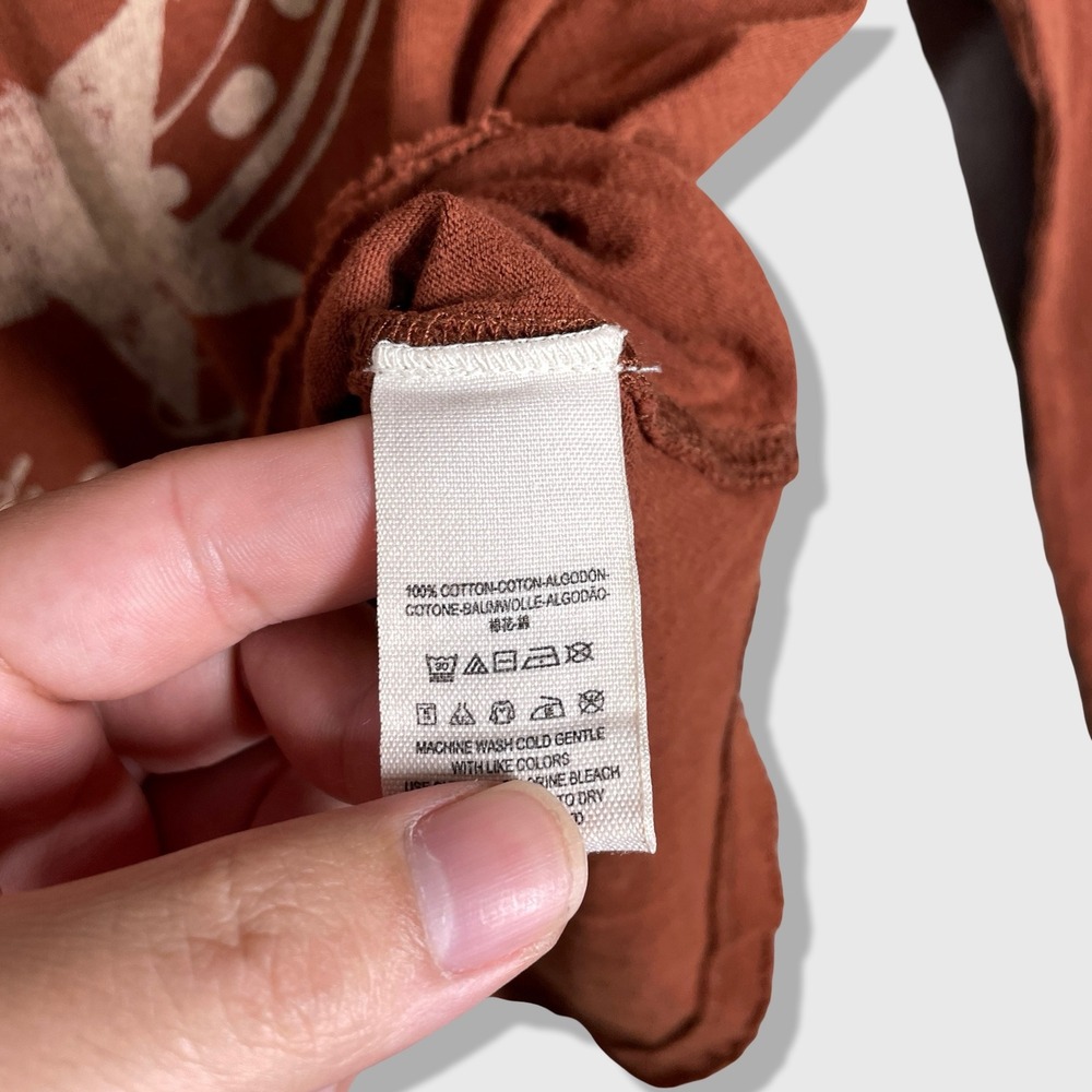 We The Free Graphic Tee Womens Medium Rust Brown Western Boho Nova Saloon - Picture 4 of 8